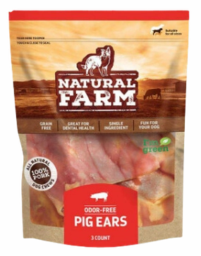 Natural Farm Pig Ears 3-Pack Bag pet id tag,personalized dog tag,engraved cat id