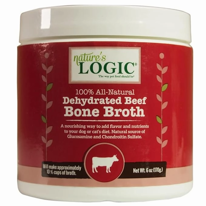 Nature's Logic Dehydrated Bone Broth Beef puppy food,chew toy for puppies,small dog treats