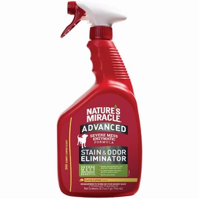 Nature's Miracle Advanced Stain & Odor Eliminator Sunny Lemon Scented Spray For Dogs 32oz dog shampoo,pet wipes,dog cleaning spray