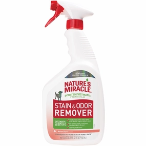 Nature's Miracle Stain & Odor Remover Melon Burst Scented Spray For Dogs 32oz dog shampoo,pet wipes,dog cleaning spray
