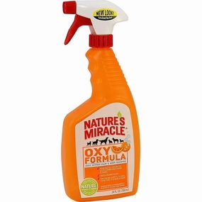 Natures Miracle Dual-Action Oxy Orange Formula Stain & Odor Remover Spray 24oz dog shampoo,pet wipes,dog cleaning spray
