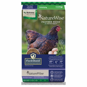 NatureWise Feather Fixer 18% Poultry Feed made in usa dog toy,usa dog food,american dog products