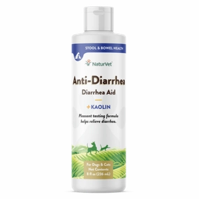 NaturVet Anti-Diarrhea Liquid plus Kaolin for Dogs & Cats dog health supplement,dog multivitamin,canine health care