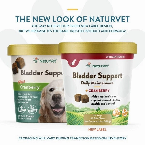 NaturVet Bladder Support plus Cranberry Soft Chews For Dogs