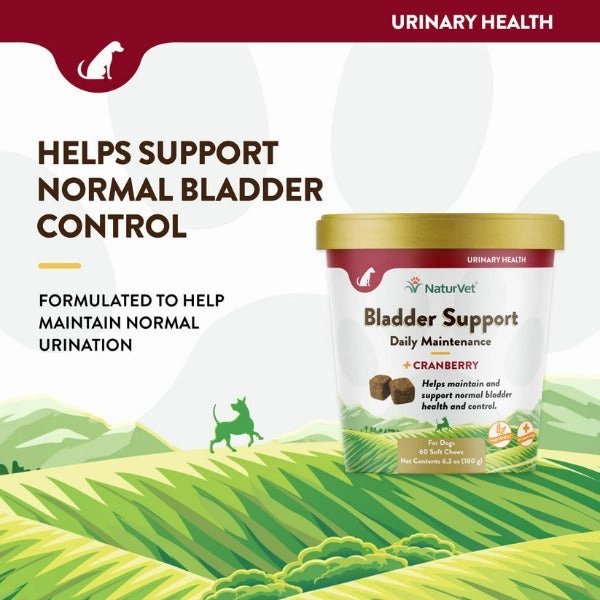 NaturVet Bladder Support plus Cranberry Soft Chews For Dogs