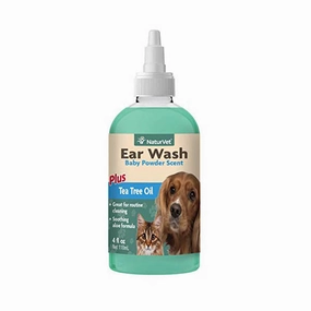 NaturVet Ear Wash with Tea Tree Oil 4oz food toppers for dogs,dog gravy,dog flavor boost