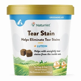 NaturVet Tear Stain Supplement with Lutein Soft Chews For Dogs & Cats dog health supplement,dog multivitamin,canine health care