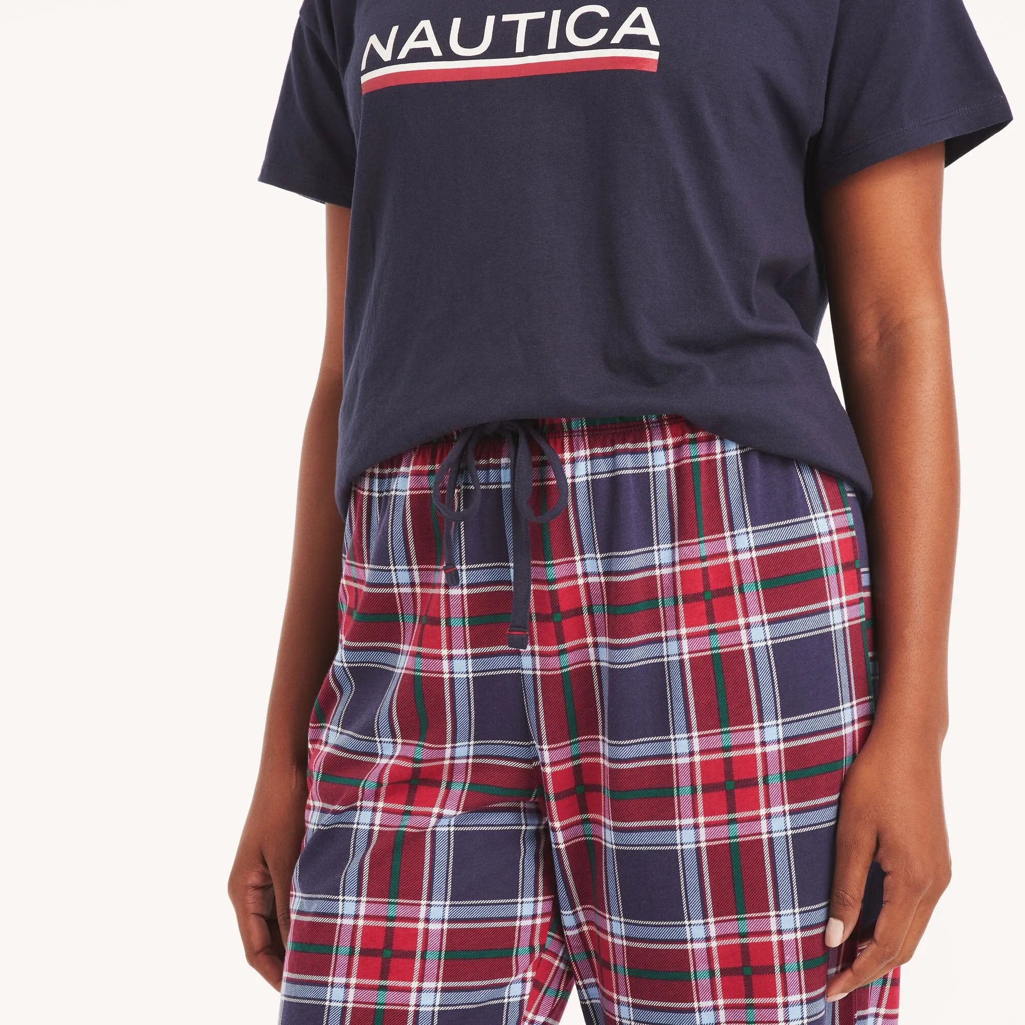 Nautica Womens Printed Pajama Pant Set