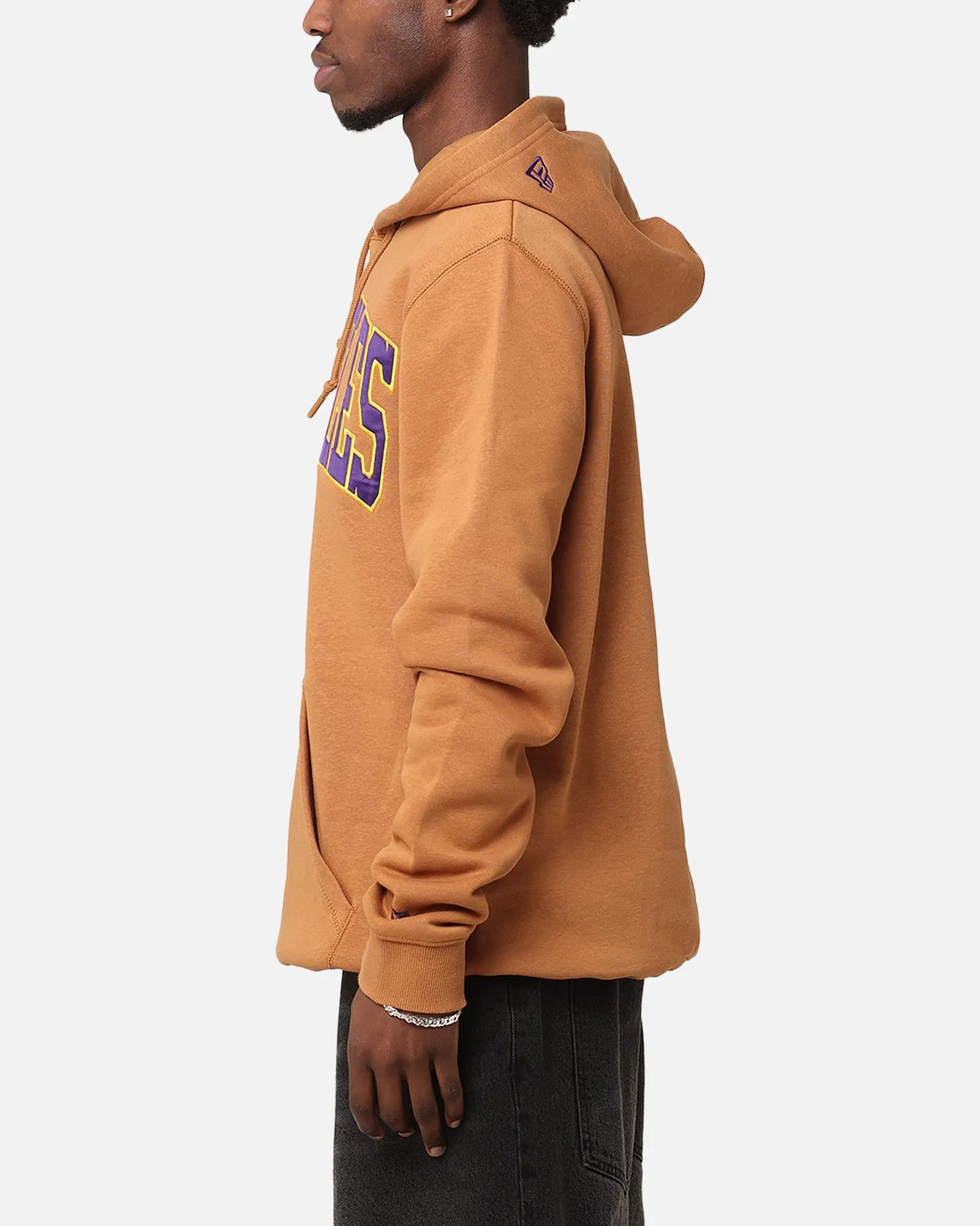 New Era Los Angeles Lakers Pullover Hoodie Medium Beige