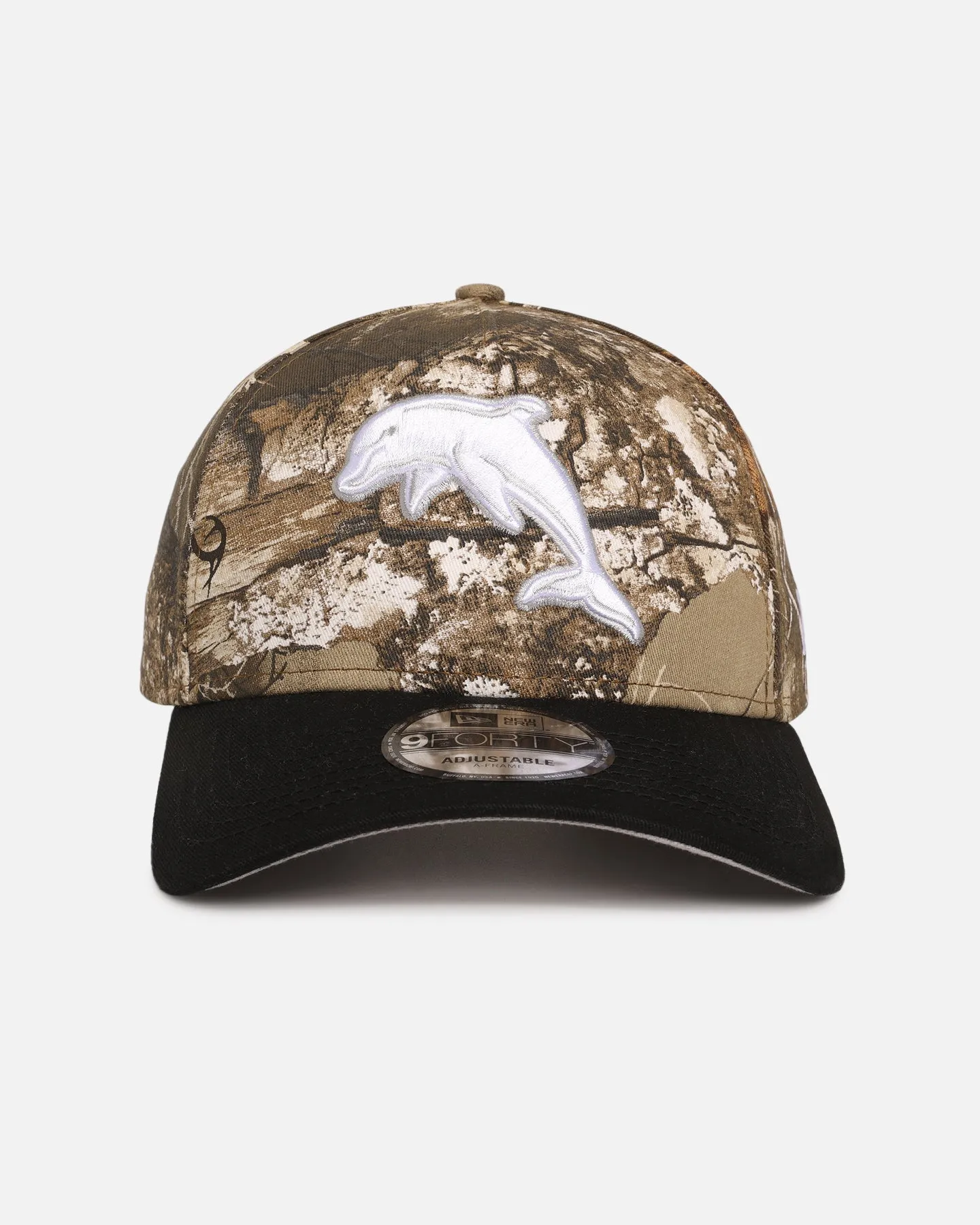 New Era The Dolphins 'NRL Real Tree' 9FORTY A-Frame Snapback Real Tree Camo