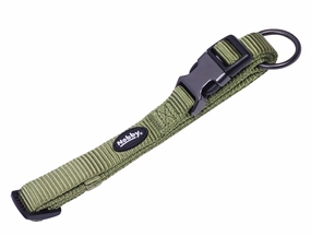 NOBBY ADJUSTABLE COLLAR CLASSIC COMFORT L: 40-55 CM; W: 20 MM - Lime Green dog harness and leash,reflective dog collar,pet walking gear