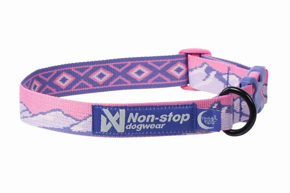 Non-Stop Dog Wear: Rachel Pohl Signature Series Trail Quest Dog Collar Purple/Pink dog collar,leather dog collar,adjustable dog collar