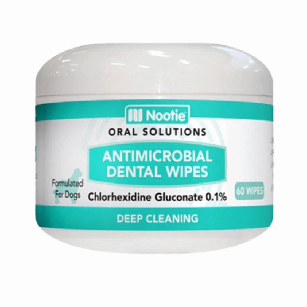 Nootie Antimicrobial Dental Wipes For Dogs 60pcs dog shampoo,pet wipes,dog cleaning spray