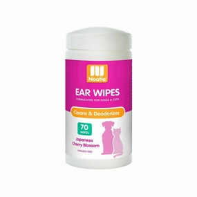 Nootie Ear Wipes - Japanese Cherry Blossom 70sheets food toppers for dogs,dog gravy,dog flavor boost