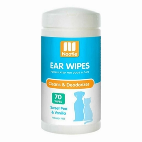 Nootie Ear Wipes - Sweet Pea & Vanilla 70sheets food toppers for dogs,dog gravy,dog flavor boost