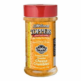 Northwest Naturals Freeze-Dried FUNctional Toppers - Cheddar Cheese Crumbles 5oz Shaker Jar puppy food,chew toy for puppies,small dog treats
