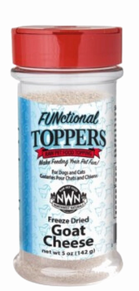 Northwest Naturals Freeze-Dried FUNctional Toppers - Goat Milk 4.5oz Shaker Jar puppy food,chew toy for puppies,small dog treats