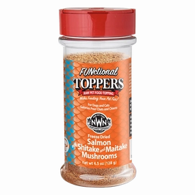 Northwest Naturals Freeze-Dried FUNctional Toppers - Salmon 3.5oz Shaker Jar puppy food,chew toy for puppies,small dog treats