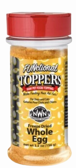 Northwest Naturals Freeze-Dried FUNctional Toppers - Whole Egg 3oz Shaker Jar puppy food,chew toy for puppies,small dog treats