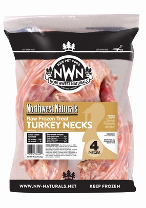 Northwest Naturals Frozen Raw Neck Chews - Turkey Necks 4ct Bag pet id tag,personalized dog tag,engraved cat id
