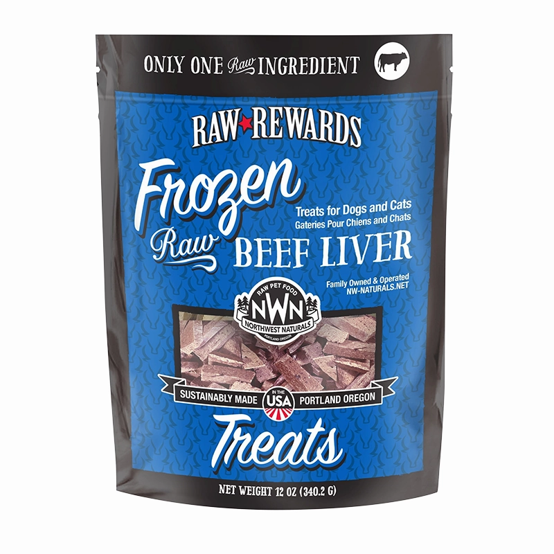 Northwest Naturals Raw Rewards Frozen Dog & Cat Treats Beef Liver 12oz Bag stainless steel bowl,metal pet feeder,steel water dish