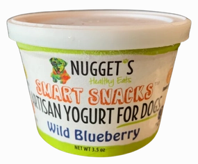 Nugget's Healthy Eats Dog Frozen Yogurt Blueberry 3.5oz Single stainless steel bowl,metal pet feeder,steel water dish
