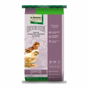 Nutrena Country Feeds Chick Starter Grower Feed Medicated made in usa dog toy,usa dog food,american dog products