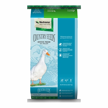 Nutrena Country Feeds Duck Feed 18% Pellet made in usa dog toy,usa dog food,american dog products