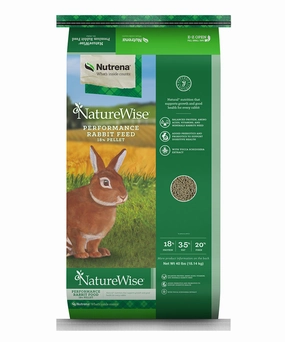 Nutrena Naturewise Rabbit 18% Pellet made in usa dog toy,usa dog food,american dog products