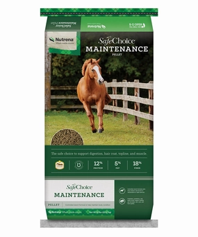 Nutrena SafeChoice Maintenance 12% Pelleted Horse Feed made in usa dog toy,usa dog food,american dog products