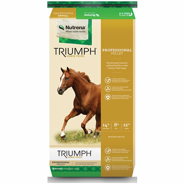 Nutrena Triumph Professional Pellet Horse Feed (formerly Southern States Solution Pellet 14/6) made in usa dog toy,usa dog food,american dog products