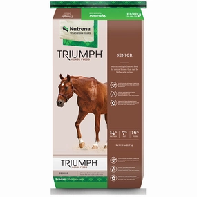 Nutrena Triumph Senior Textured Horse Feed made in usa dog toy,usa dog food,american dog products