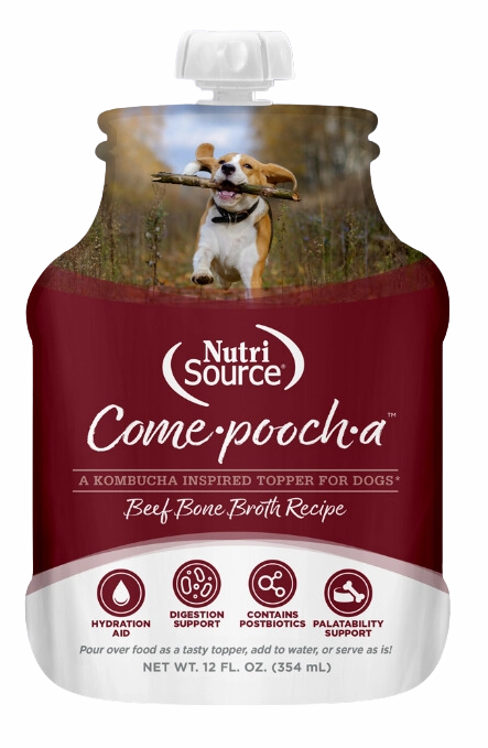 NutriSource Come-Pooch-A Beef Broth 12oz puppy food,chew toy for puppies,small dog treats