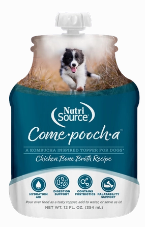 NutriSource Come-Pooch-A Chicken Broth 12oz puppy food,chew toy for puppies,small dog treats
