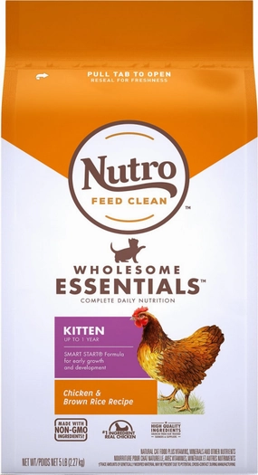 Nutro Wholesome Essentials Farm Raised Kitten Chicken and Brown Rice Dry Cat Food cat toys and food,complete cat care,all in one cat kit