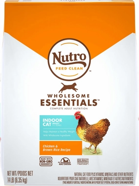 Nutro Wholesome Essentials Indoor Chicken and Brown Rice Recipe Adult  Dry Cat Food cat toys and food,complete cat care,all in one cat kit