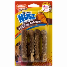 Nylabone Nubz 4 Count poultry chews,horse chew toys,bird packaged treats