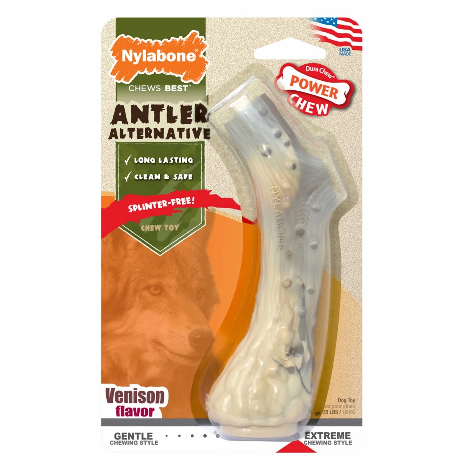Nylabone PowerChew Venison Antler Dog Toy