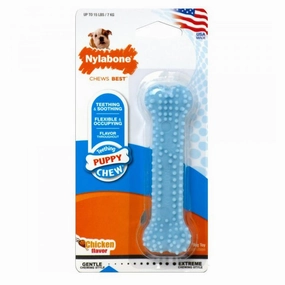 Nylabone Puppy Bone Chicken Dog Toy puppy car seat,dog car harness,travel dog crate
