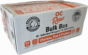 OC Raw Chicken & Fish & Produce frozen raw dog food,raw patties for dogs,raw diet dog food