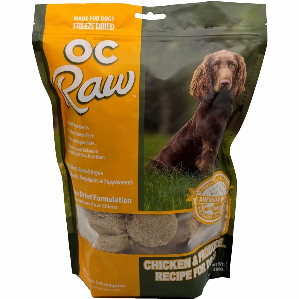 OC Raw Chicken & Produce Grain-Free Freeze-Dried Raw Dog Food 14oz horse supplement horse vitamins animal probiotics livestock digestive aid horse immune booster