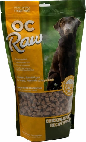 OC Raw Freeze-Dried Meaty Rox Chicken & Produce frozen pet food,frozen raw meals,dog frozen nuggets