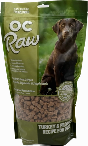 OC Raw Freeze-Dried Meaty Rox Turkey & Produce frozen pet food,frozen raw meals,dog frozen nuggets