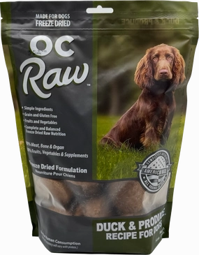OC Raw Freeze-Dried Sliders Duck & Produce frozen pet food,frozen raw meals,dog frozen nuggets