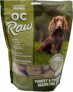 OC Raw Freeze-Dried Sliders Turkey & Produce frozen pet food,frozen raw meals,dog frozen nuggets