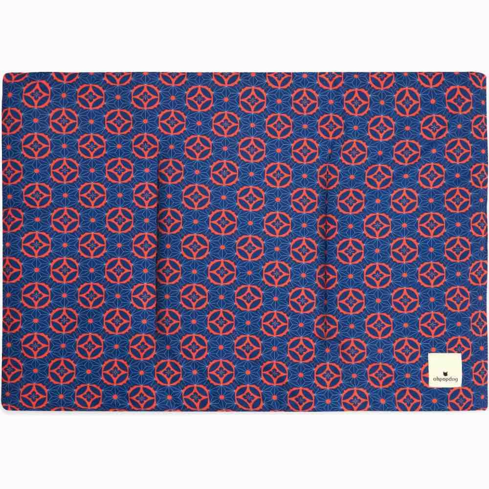 Ohpopdog Cooling Dog Mat (Baba Navy) orthopedic dog bed,large dog bed,washable dog bed