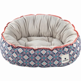 Ohpopdog Heritage Reversible Dog Bed (Bunga Peach 6) orthopedic dog bed,large dog bed,washable dog bed