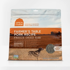 Open Farm Freeze-Dried Raw Morsels Dog Food Farmer's Table Pork Recipe frozen pet food,frozen raw meals,dog frozen nuggets