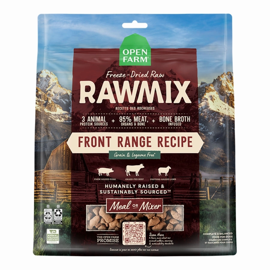 Open Farm Freeze-Dried RawMix Front Range Recipe Raw Morsels Dog Food frozen pet food,frozen raw meals,dog frozen nuggets