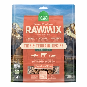 Open Farm Freeze-Dried RawMix Tide & Terrain Recipe Raw Morsels Dog Food frozen pet food,frozen raw meals,dog frozen nuggets